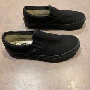 Black Vans Size 8.5 woman